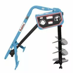 King Kutter 12" Post Hole Digger with Auger, Blue - PHD-12-SC-BK - Augers