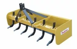 King Kutter 7' Box Blade with 6 Shanks, Yellow - BB-84-Y - Rear Blades