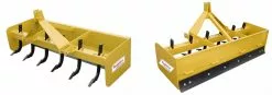 King Kutter 8' Professional Hinged Box Blade, Yellow - H-BB-96 - Box Blades