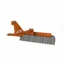 King Kutter 6' Professional Landscape Rake, Orange - YR-G-72-OP - Rakes