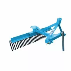 King Kutter XB 5' Yard Rake Square Tubing, Blue - TYR-60-BK - Rakes