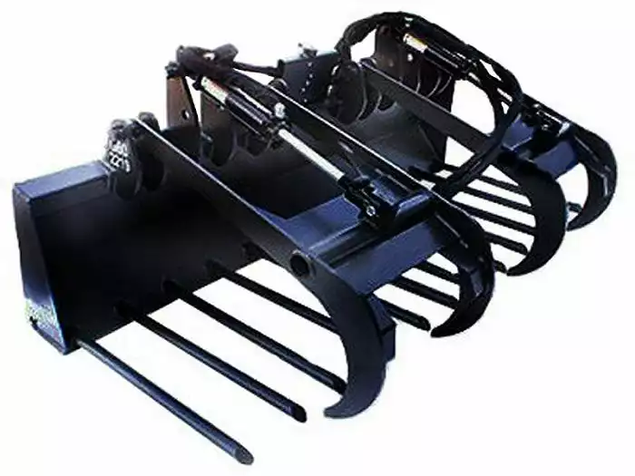 King Kutter Skid Steer Manure Grapple - Fork SS-MF-GP-72-ZK - Forks & Frames - Image 2