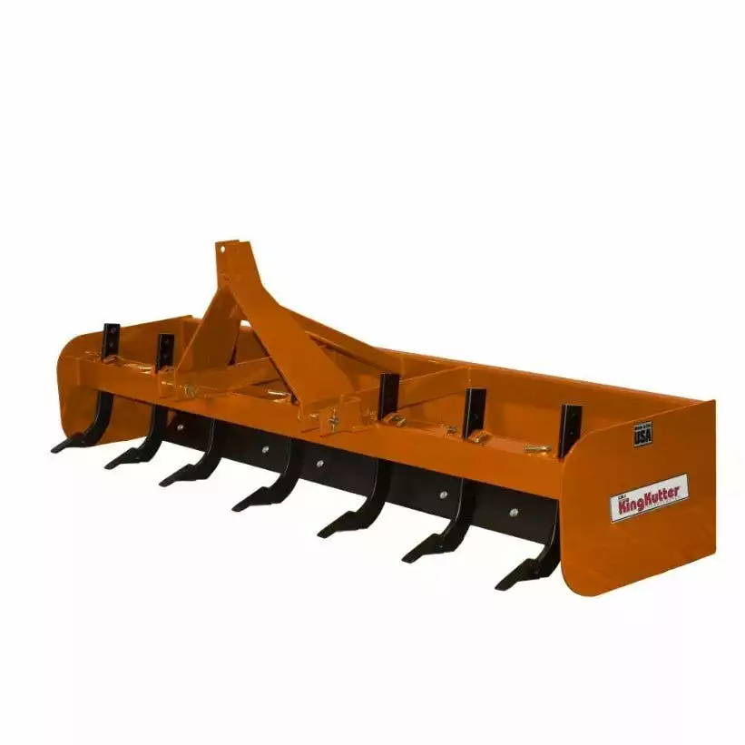 King Kutter 8' Professional Hinged Box Blade, Orange - H-BB-96-OK - Box Blades 1 King Kutter 8' Professional Hinged Box Blade, Orange - H-BB-96-OK - Box Blades