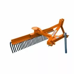 King Kutter 5' Yard Rake with Square Tubing, Orange - TYR-60-OK - Rakes