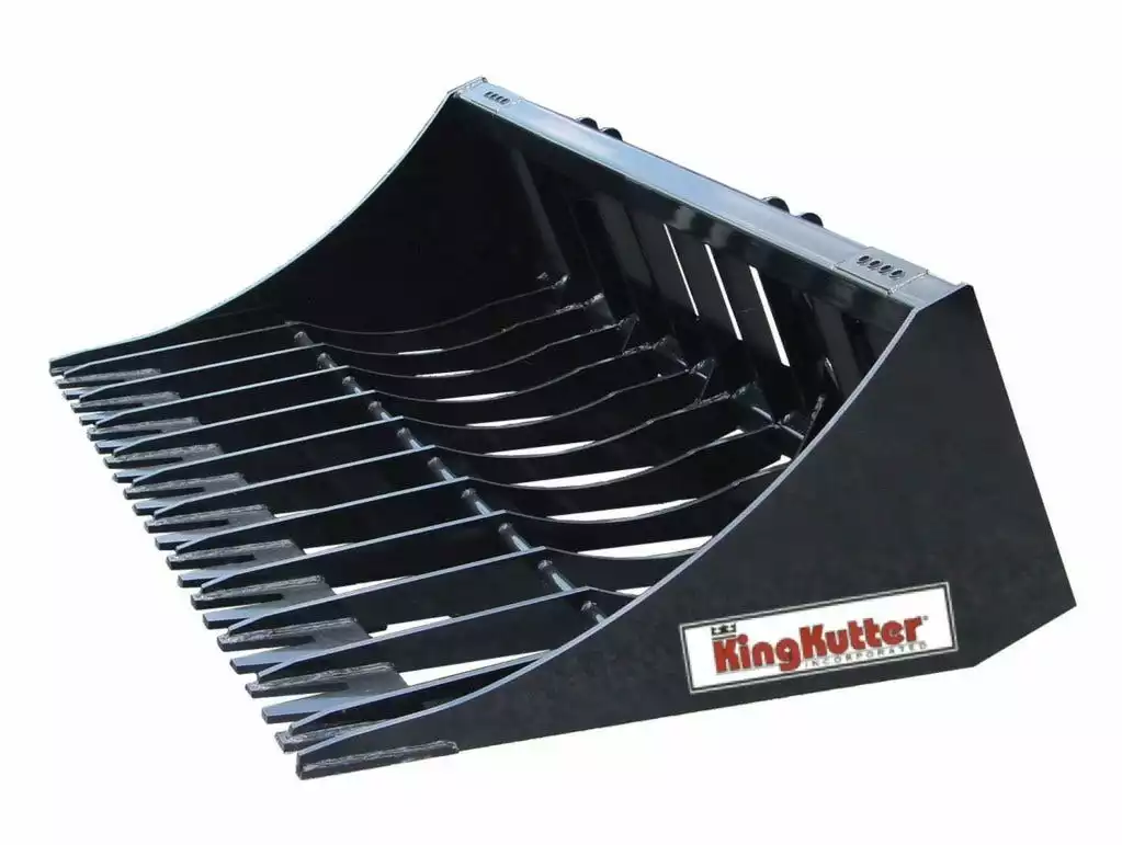 King Kutter 75" Skid Steer Rock Bucket - SS-RK-BU-75-ZK - Buckets
