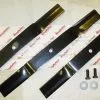 King Kutter 4 Foot Finish Mower Blade Set 3 Blades 502316 - Parts & Repair