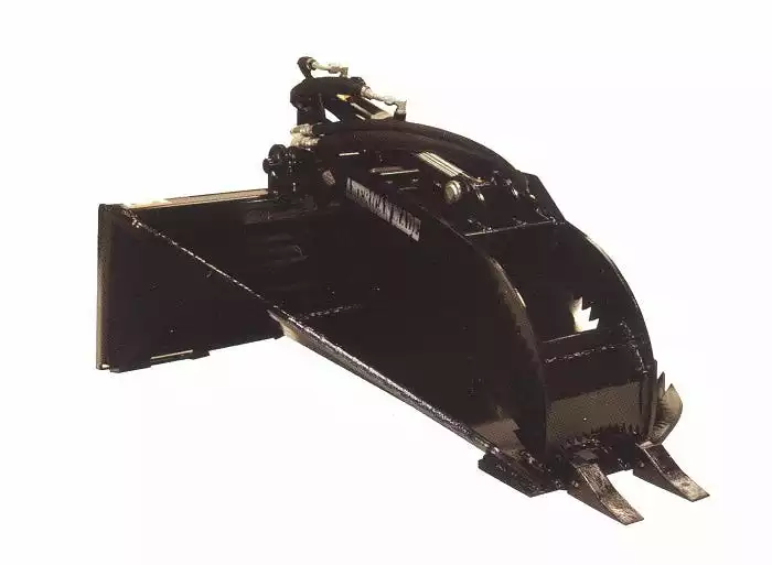 King Kutter Skid Steer Stump Bucket with Grapple - SS-ST-BU-GP-ZK - Buckets