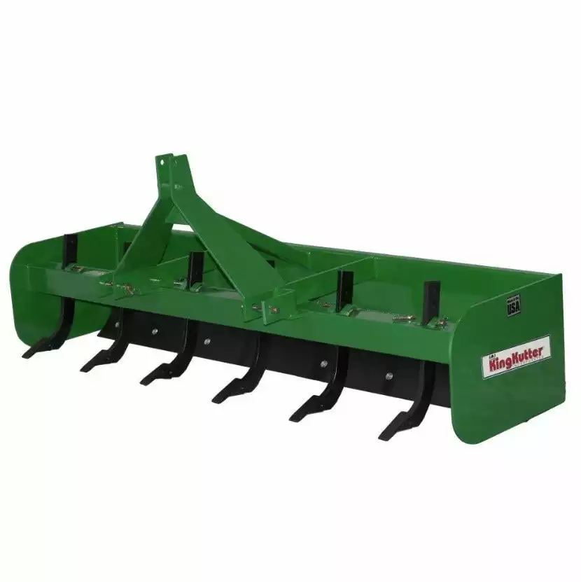 King Kutter 7' Professional Hinged Box Blade, Green - H-BB-84-JK - Box Blades 1 King Kutter 7' Professional Hinged Box Blade, Green - H-BB-84-JK - Box Blades