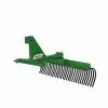 King Kutter 5' Professional Landscape Rake, Green - YR-G-60-JP Green - Rakes