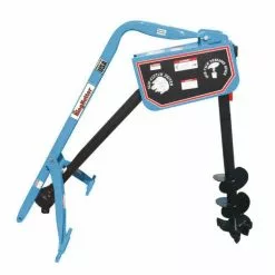 King Kutter 9" Post Hole Digger with Auger, Blue - PHD-09-SC-BK - Augers