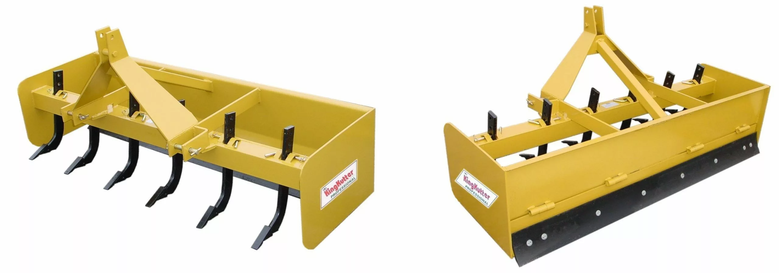 King Kutter 5' Professional Hinged Box Blade, Yellow - H-BB-60 - Box Blades 1 King Kutter 5' Professional Hinged Box Blade, Yellow - H-BB-60 - Box Blades